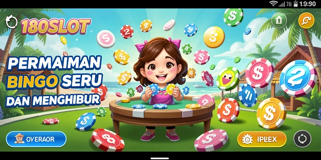 Tampilan gameplay Bingo yang menarik dan interaktif di 180SLOT.