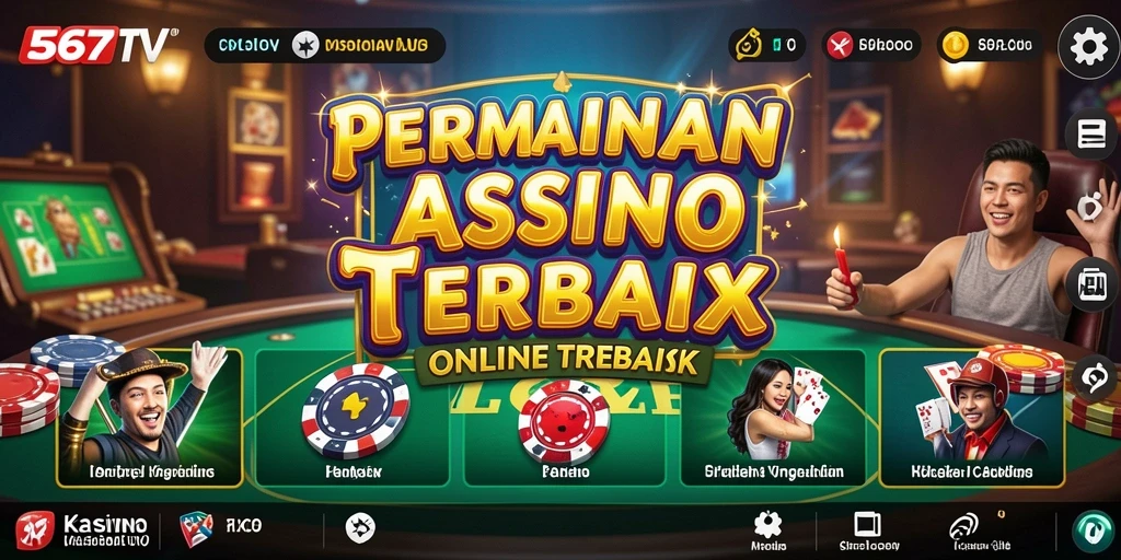 Tampilan aksi permainan Kasino yang mendebarkan di 567TV.