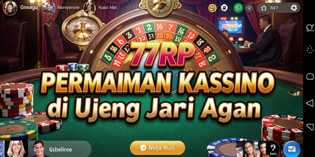 Tampilan gameplay Kasino yang mengasyikkan dari 77RP.