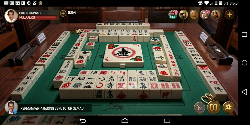 Screenshot gameplay Mahjong 8364 yang seru dan menghibur.