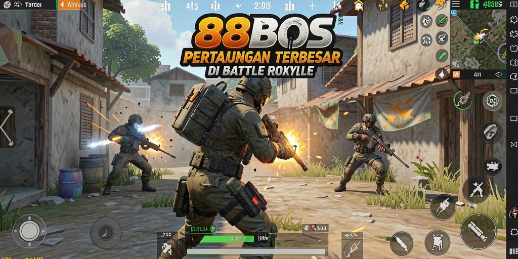 Gameplay seru dengan strategi tinggi di 88BOS Battle Royale.