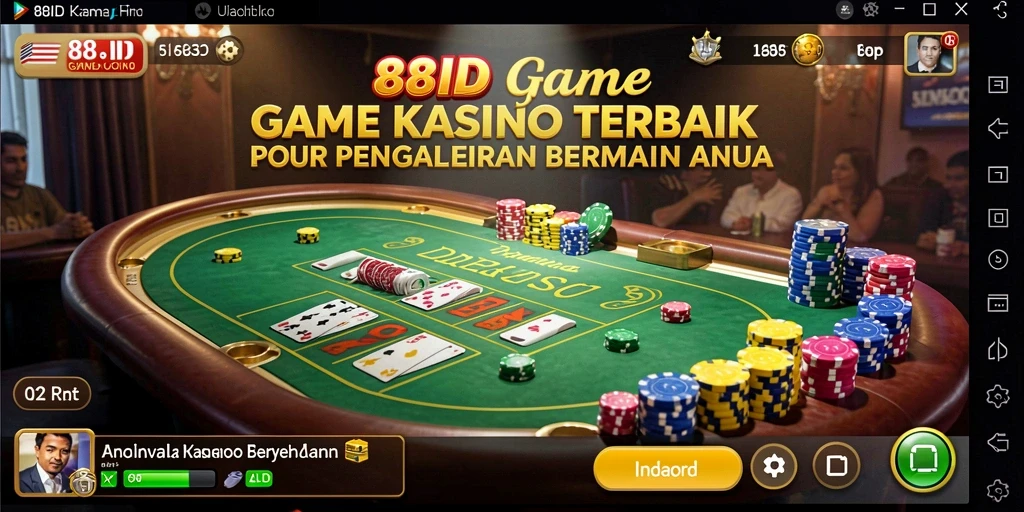 Tangkapan layar dari gameplay Kasino yang seru di 88ID.