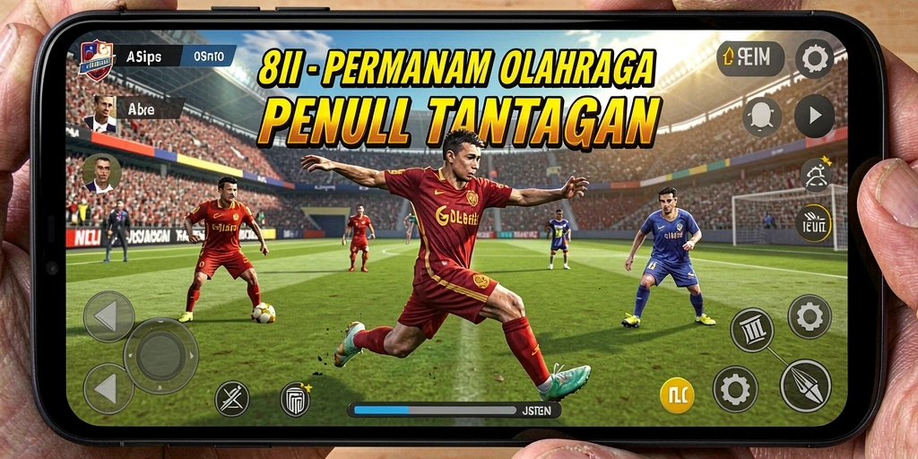 Screenshot gameplay 8II yang menampilkan aksi olahraga seru.