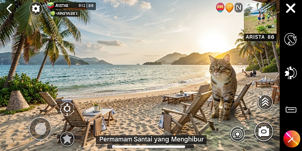 Screenshot gameplay ARISTA88 menunjukkan keseruan dan tantangan yang menyenangkan.
