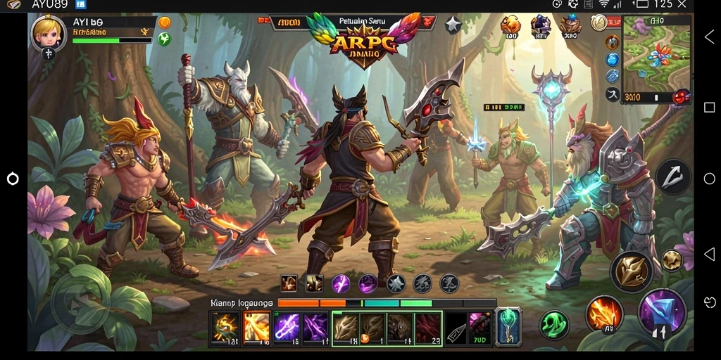 Tampilan gameplay AYU89 dengan aksi bertarung yang menegangkan.