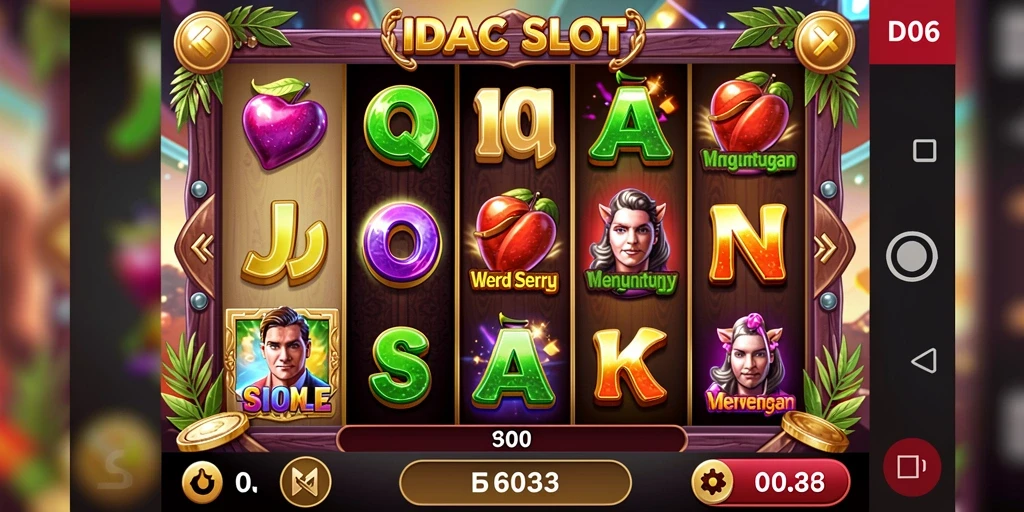 Tangkapan layar utama D06 menunjukkan gameplay Slot yang penuh aksi.
