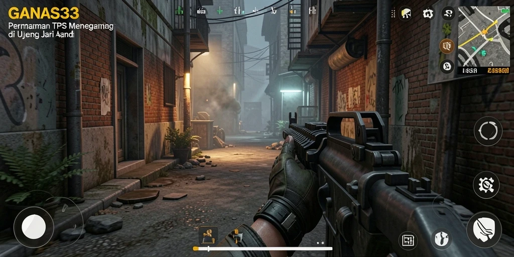 Screenshot gameplay <strong>GANAS33</strong> menampilkan aksi pertempuran yang intens dan mendebarkan.