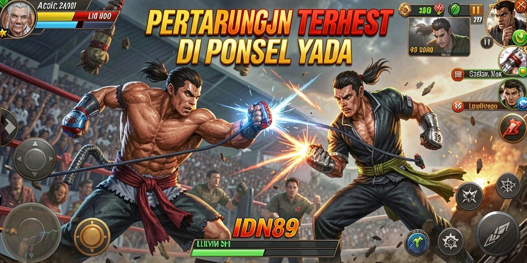 Tampilan menegangkan dari pertarungan di IDN89 dengan efek visual memukau.