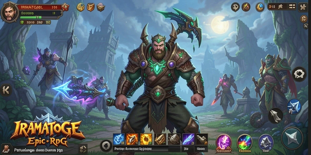 Gambaran gameplay mengasyikkan dari IRAMATOGEL di dunia RPG.