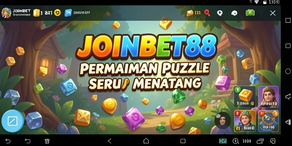 Screenshot utama JOINBET88 menampilkan gameplay Puzzle yang seru.