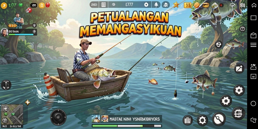 Gameplay L777 menampilkan pengalaman memancing yang seru dan menantang.