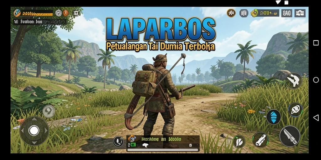 Screenshot gameplay Open World LAPARBOS menampilkan petualangan yang mengasyikkan.