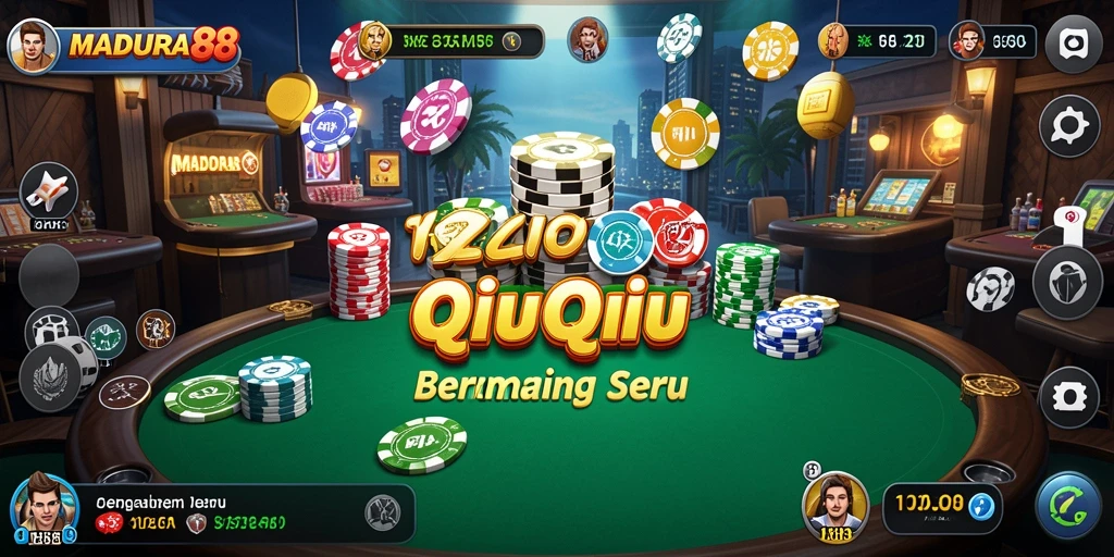 Screenshot MADURA88 menampilkan gameplay seru QiuQiu yang interaktif.