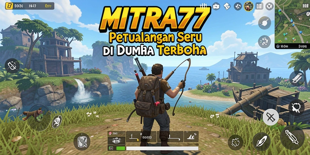 Screenshot gameplay MITRA77 menampilkan petualangan seru di dunia terbuka.