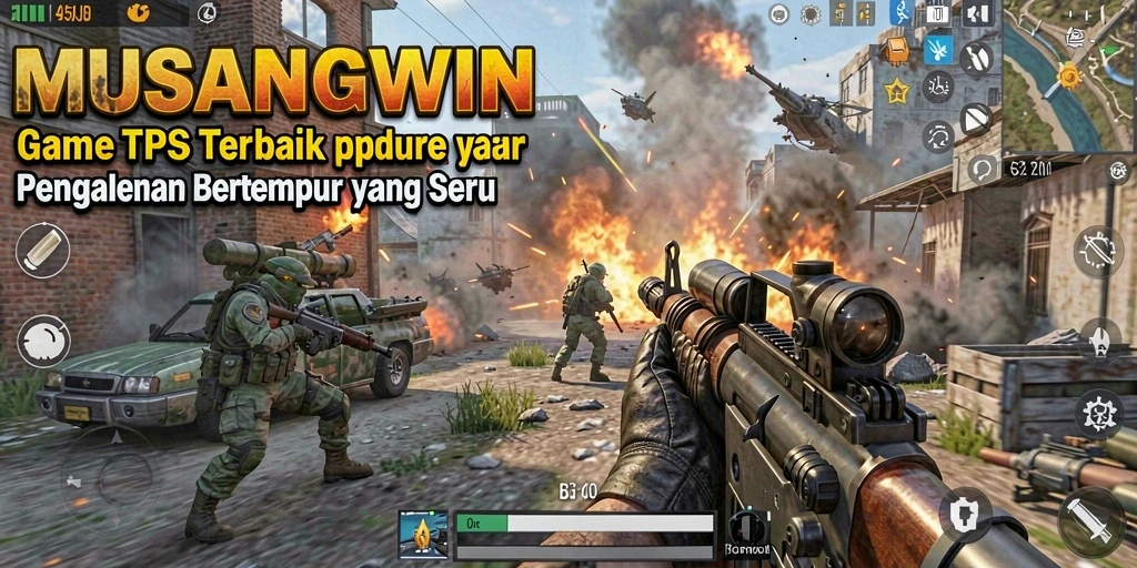 Tampilkan aksi seru dalam gameplay TPS MUSANGWIN yang mendebarkan.