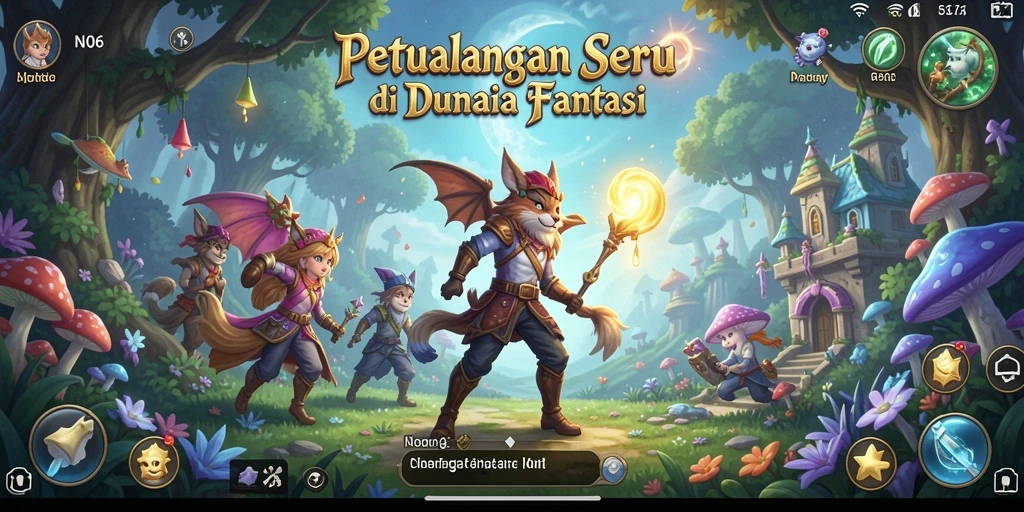 Tampilan menakjubkan dari gameplay petualangan N06 yang seru.