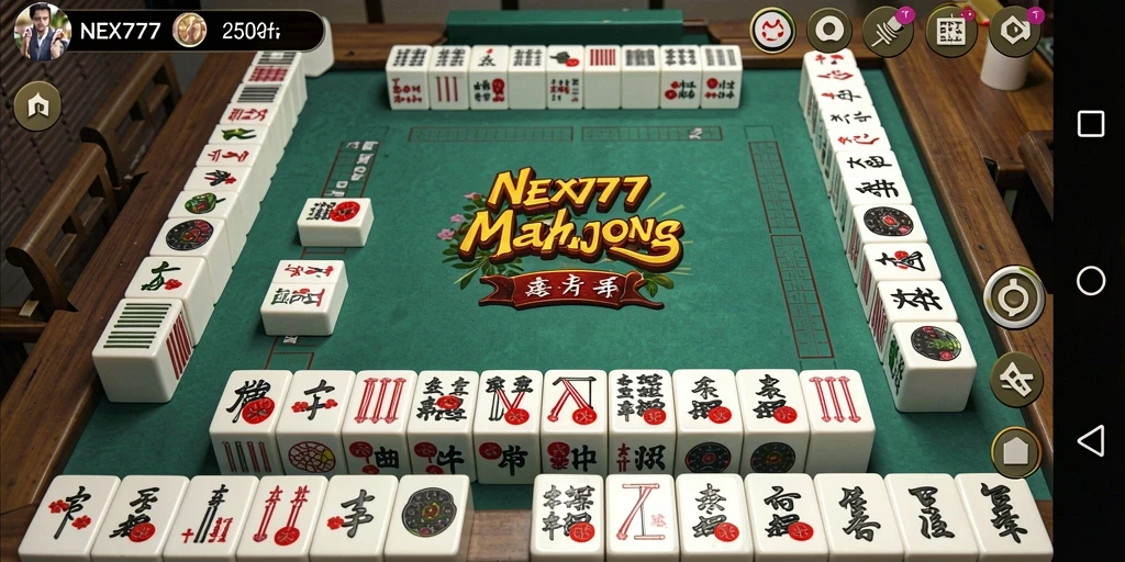 Tampilan gameplay NEX777 yang menarik dan penuh warna di Mahjong.