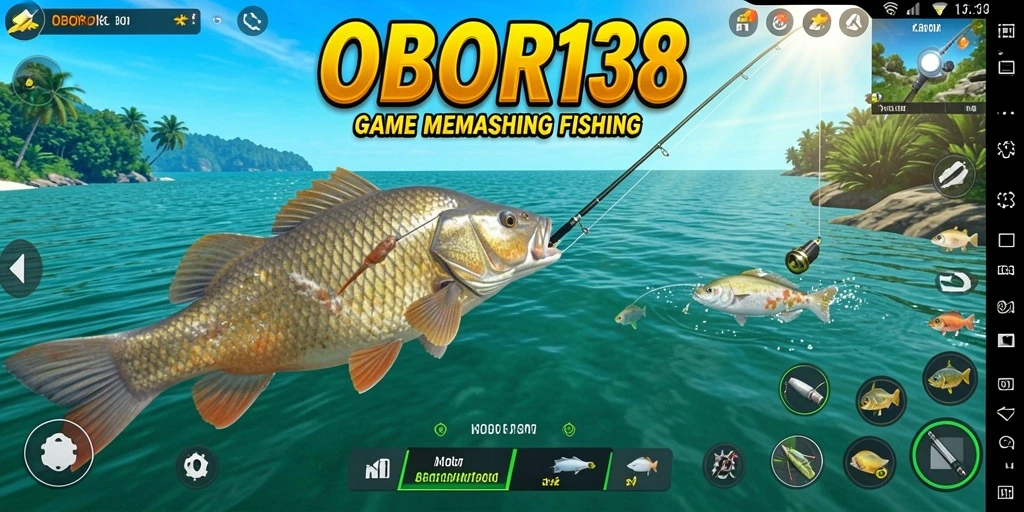 Tangkapan ikan besar dalam OBOR138 dengan pemandangan laut yang indah.