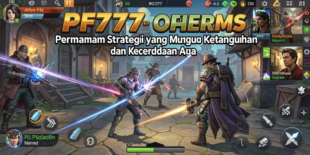 Tampilan permainan strategi yang dinamis dalam PF777.