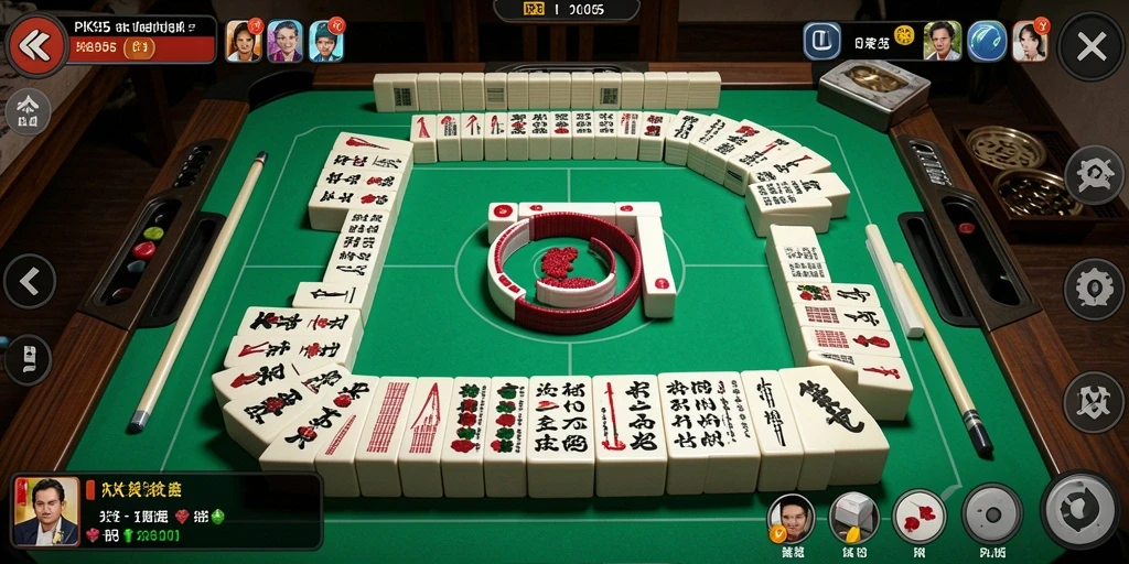 Tampilan gameplay Mahjong yang menarik dan interaktif di PK95.