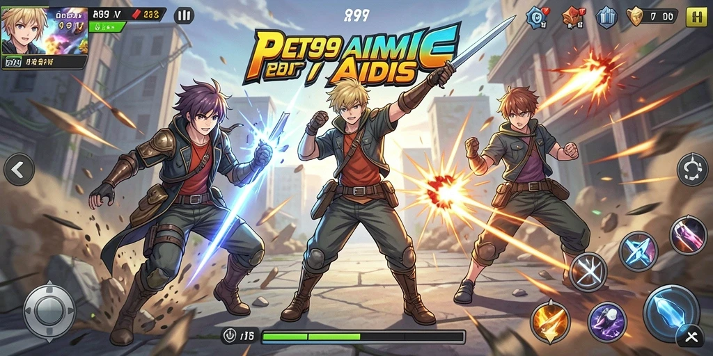 Gameplay seru dan mendebarkan dalam RR999 dengan grafis Anime yang menawan.
