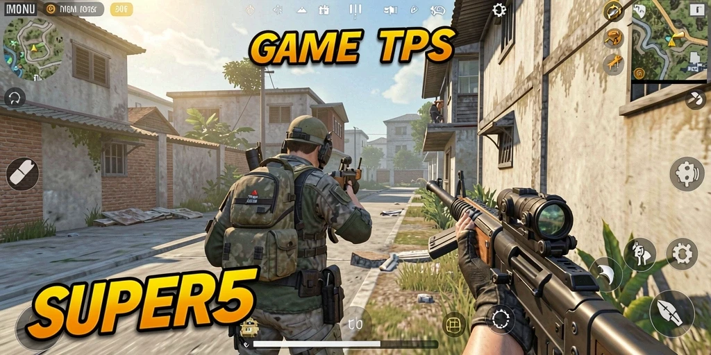 Gameplay SUPER5 dengan aksi menegangkan dan grafis memukau.