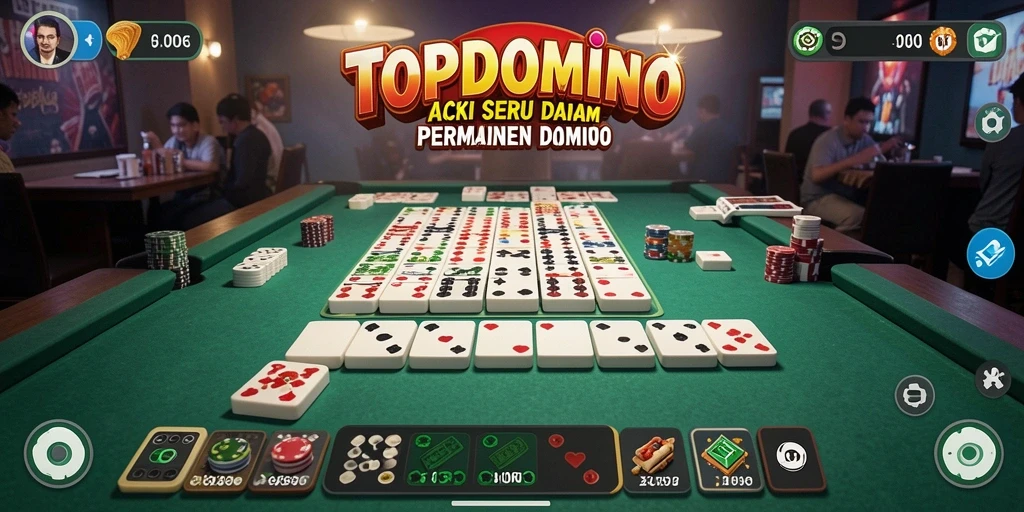 Gameplay seru dan penuh aksi dalam TOPDOMINO.