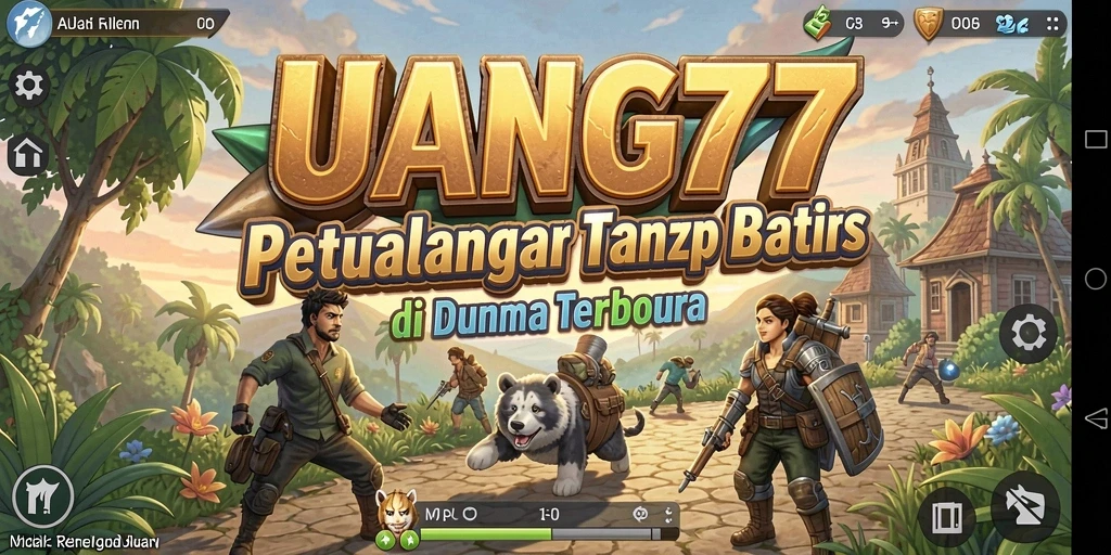 Screenshot gameplay UANG77 menampilkan petualangan menakjubkan di dunia terbuka.