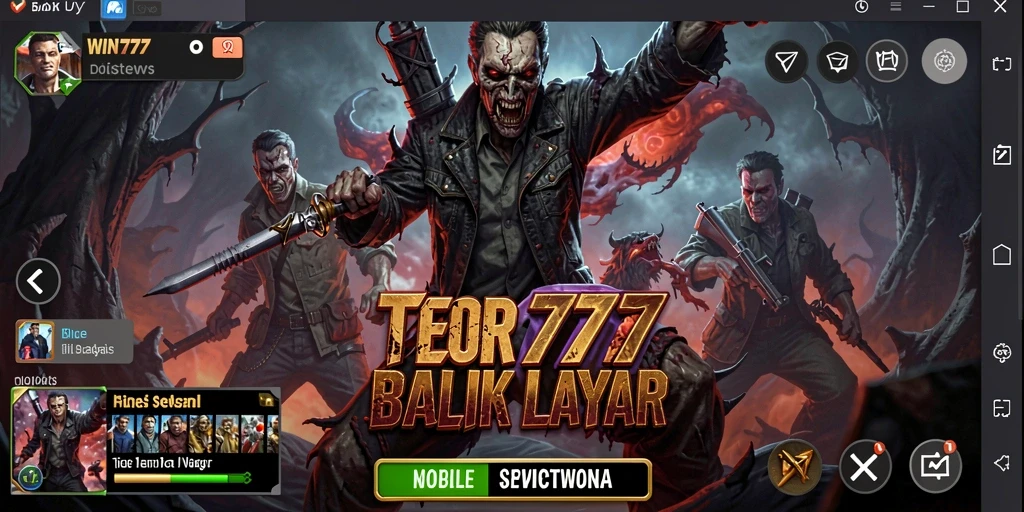 Screenshot WIN777 menunjukkan suasana mencekam saat menjelajahi lorong gelap.